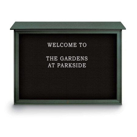 United Visual Products Indoor Enclosed Combo Board, 42"x32", White Frame/Grey & Pumice UVCB4232W-GREY-PUMICE